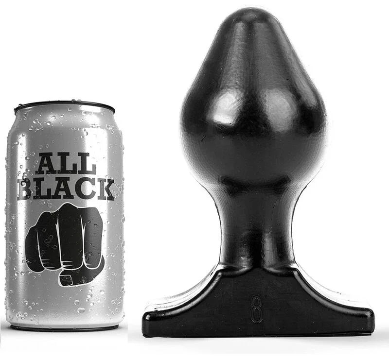 ALL BLACK - ANALPLUG 16X8 CM - Vanelion Paradise