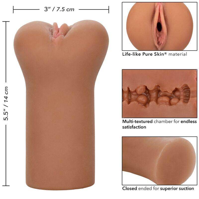 CALEXOTICS - BOUNDLESS VULVA STROKER KARAMELLHAUT - Vanelion Paradise