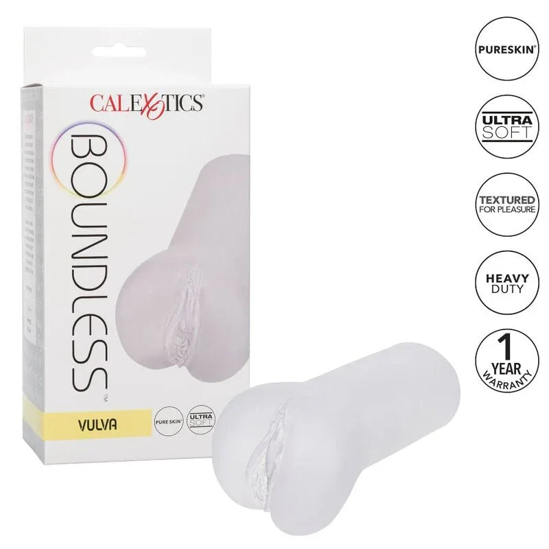 CALEXOTICS - BOUNDLESS VULVA STROKER TRANSPARENT - Vanelion Paradise