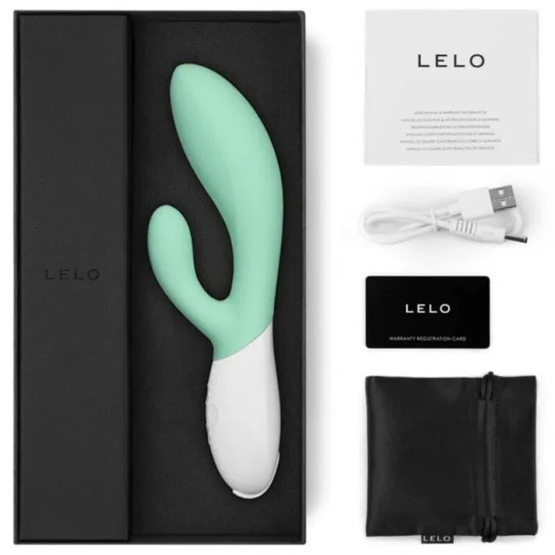 LELO - INA 3 GREEN RABBIT VIBRATOR LUXUS-ALGEN - Vanelion Paradise
