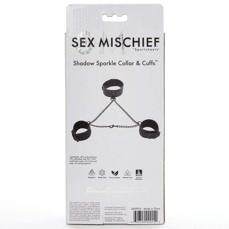 SEX & MICHIEF - SHADOW SPARKLE KRAGEN UND MANSCHETTE - Vanelion Paradise
