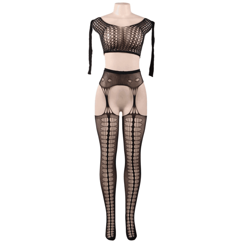 QUEEN LINGERIE - BODYSTOCKING-TOP LANGARM S/L - Vanelion Paradise