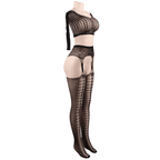 QUEEN LINGERIE - BODYSTOCKING-TOP LANGARM S/L - Vanelion Paradise