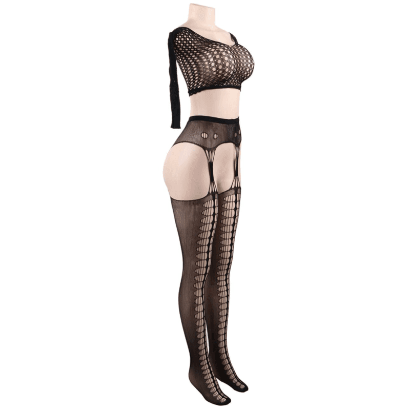 QUEEN LINGERIE - BODYSTOCKING-TOP LANGARM S/L - Vanelion Paradise