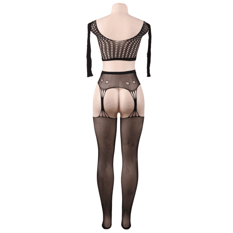 QUEEN LINGERIE - BODYSTOCKING-TOP LANGARM S/L - Vanelion Paradise