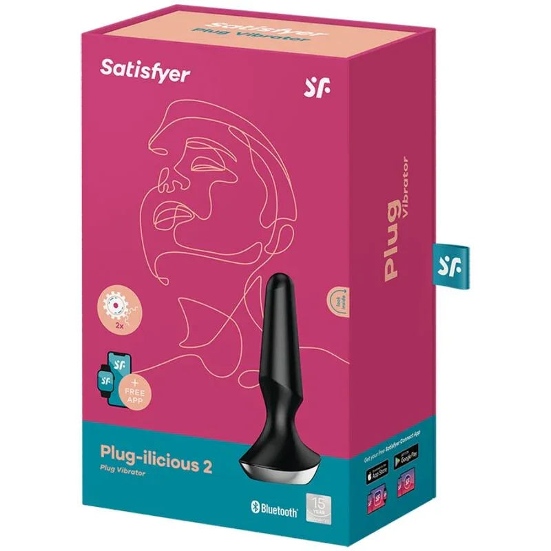 SATISFYER - PLUG ILICIOUS 2 PLUG VIBRATOR SCHWARZ - Vanelion Paradise