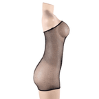 QUEEN LINGERIE - NETZKÖRPERKLEID MIT DIAMANTEN S/L - Vanelion Paradise