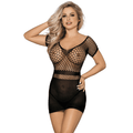 QUEEN LINGERIE - KURZRMELIGES NETZKÖRPERKLEID S/L - Vanelion Paradise