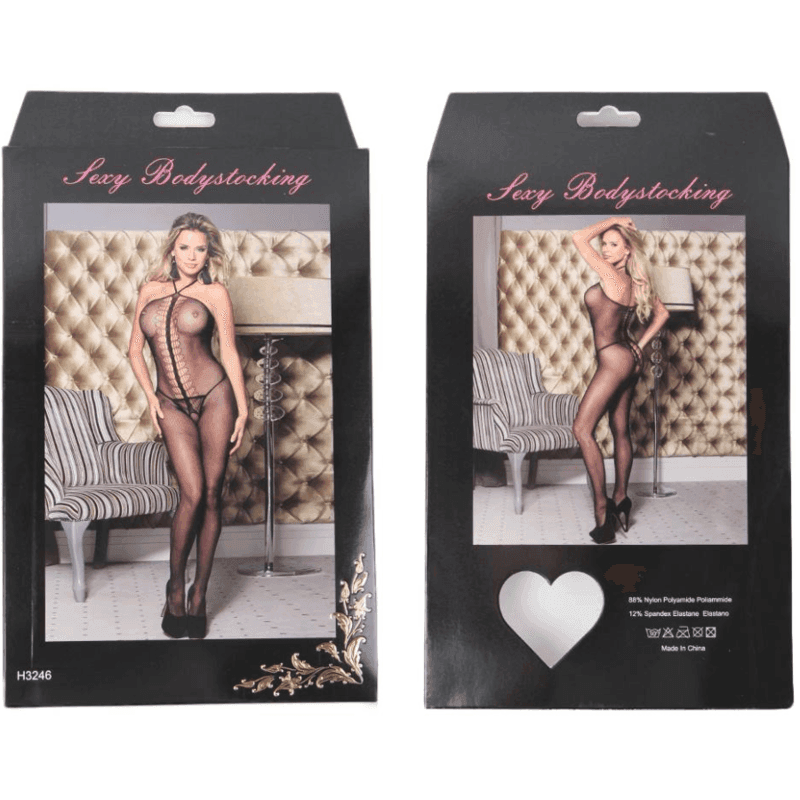 QUEEN LINGERIE - HALTER NECK BODYSTOCKING S/L - Vanelion Paradise