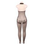 QUEEN LINGERIE - BODYSTOCKING MIT ÖFFNUNG UND BLUMENSPITZE S/L - Vanelion Paradise