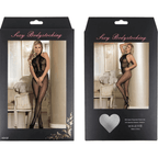 QUEEN LINGERIE - BODYSTOCKING MIT ÖFFNUNG UND BLUMENSPITZE S/L - Vanelion Paradise