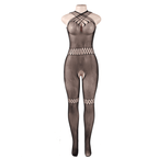 QUEEN LINGERIE - STRAPS NECK BODYSTOCKING S/L - Vanelion Paradise
