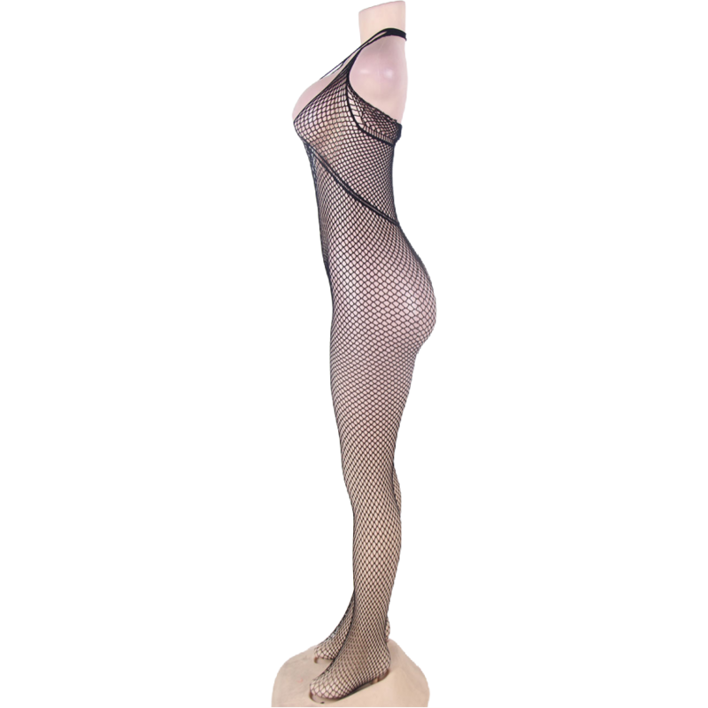 QUEEN LINGERIE - NECKHOLDER-BODYSTOCKING MIT OFFENEM RÜCKEN S/L