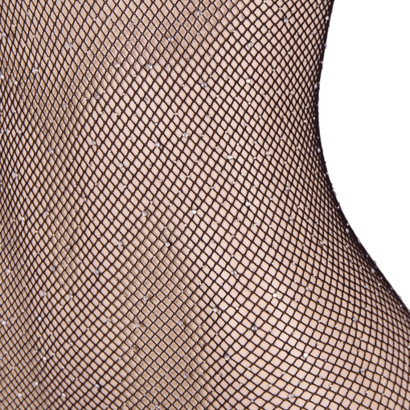 QUEEN LINGERIE - LANGARM-BODYSTOCKING MIT DIAMANTEN S/L - Vanelion Paradise