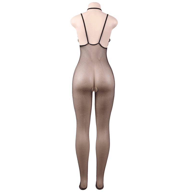 QUEEN LINGERIE - NETZ-BODYSTOCKING MIT ÖFFNUNG S/L - Vanelion Paradise