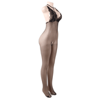 QUEEN LINGERIE - NETZ-BODYSTOCKING MIT ÖFFNUNG S/L - Vanelion Paradise