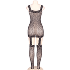 QUEEN LINGERIE - LEOPARD STYLE BODYSTOCKING S/L - Vanelion Paradise