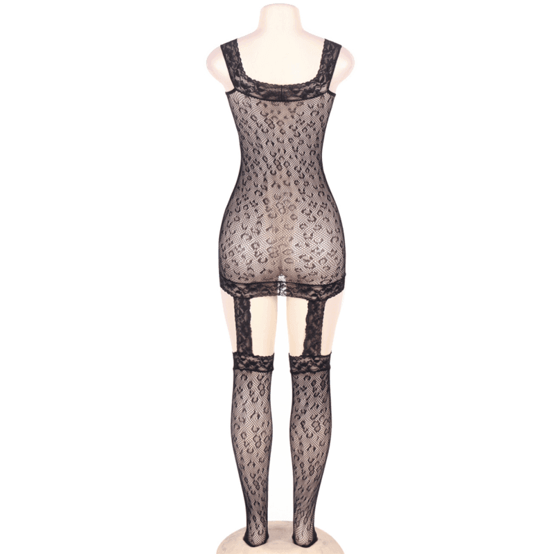 QUEEN LINGERIE - LEOPARD STYLE BODYSTOCKING S/L - Vanelion Paradise