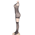 QUEEN LINGERIE - LEOPARD STYLE BODYSTOCKING S/L - Vanelion Paradise