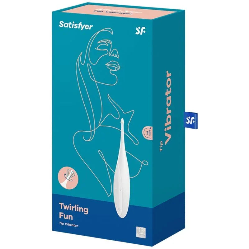 SATISFYER - TWIRLING FUN TIP VIBRATOR WEISS - Vanelion Paradise