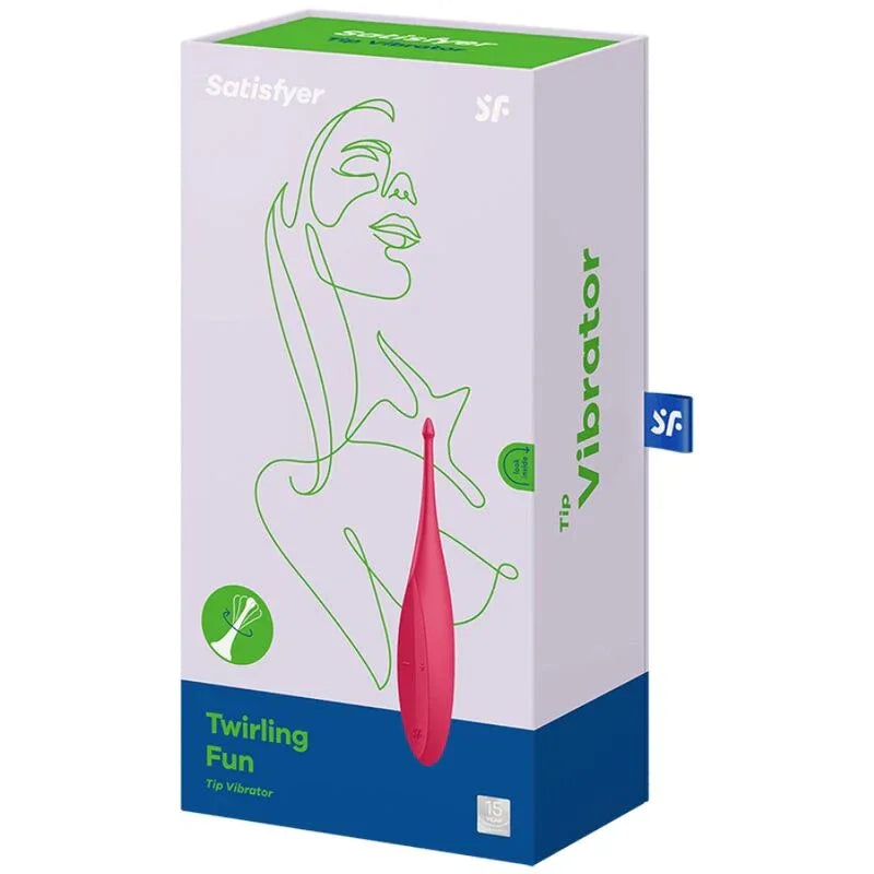 SATISFYER - TWIRLING FUN TIP VIBRATOR ROT - Vanelion Paradise