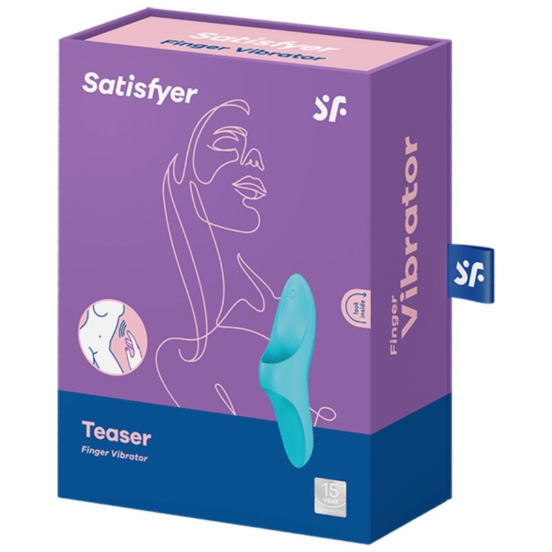 SATISFYER - TEASER FINGERVIBRATOR BLAUES LICHT