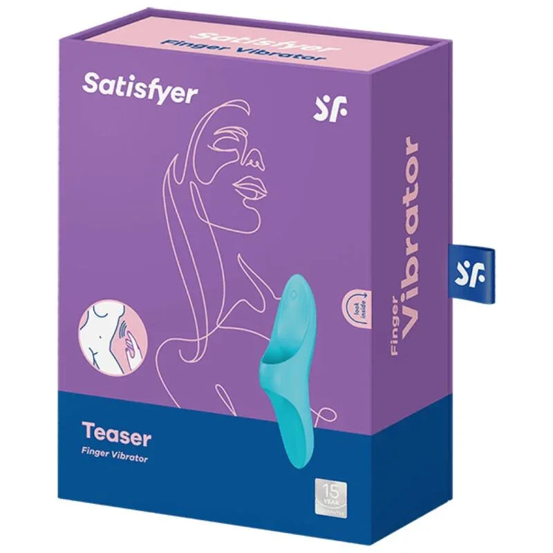 SATISFYER - TEASER FINGERVIBRATOR BLAUES LICHT - Vanelion Paradise