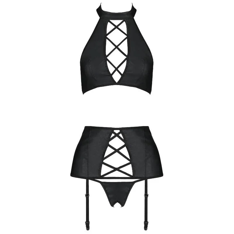 PASSION - NANCY ÖKOLOGISCHES LEDER-SET S/M - Vanelion Paradise