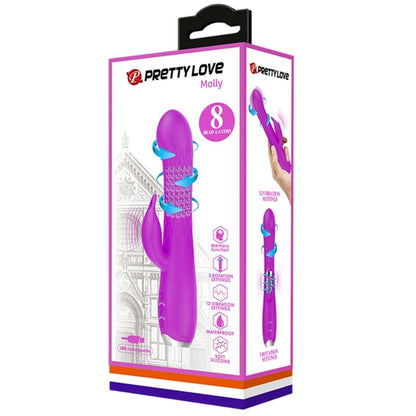 PRETTY LOVE - MOLLY VIBRATOR MIT WIEDERAUFLADBARER ROTATION