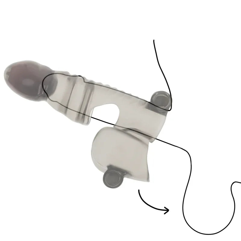 OHMAMA - Penis- und Hodenhülle mit 3 Motoren - Vanelion Paradise