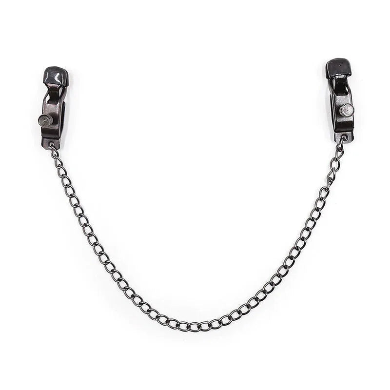OHMAMA FETISH - METALLKLEMMEN MIT SCHWARZER KETTE - Vanelion Paradise