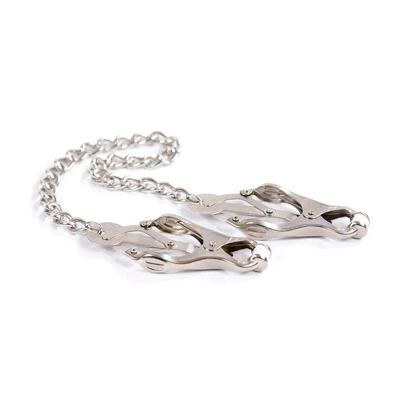 OHMAMA FETISH - METALLKLEMMEN MIT KETTE - Vanelion Paradise
