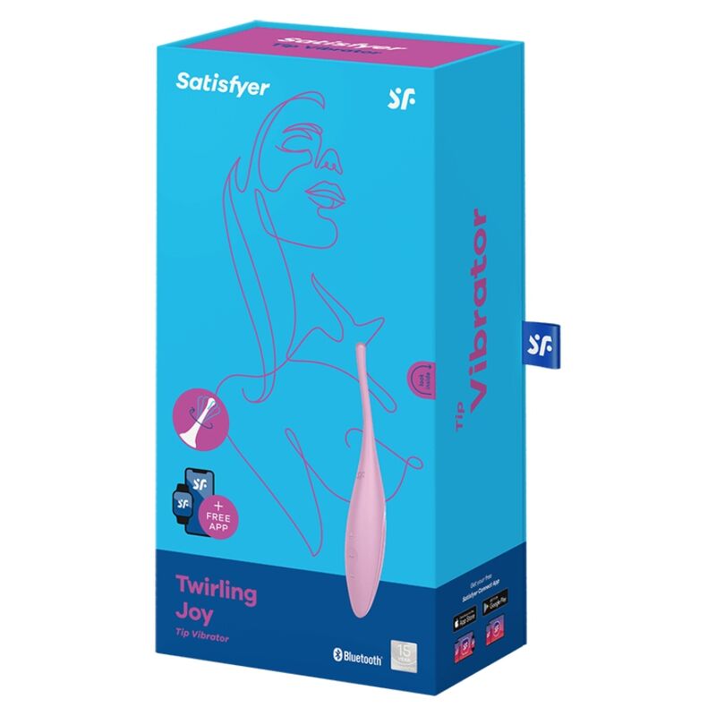 SATISFYER - TWIRLING JOY CLIT TIP VIBRATOR ROSA