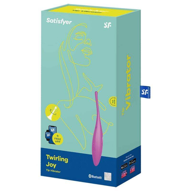 SATISFYER - TWIRLING JOY CLIT TIP VIBRATOR FUCHSIA - Vanelion Paradise