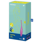 SATISFYER - TWIRLING JOY CLIT TIP VIBRATOR FUCHSIA - Vanelion Paradise