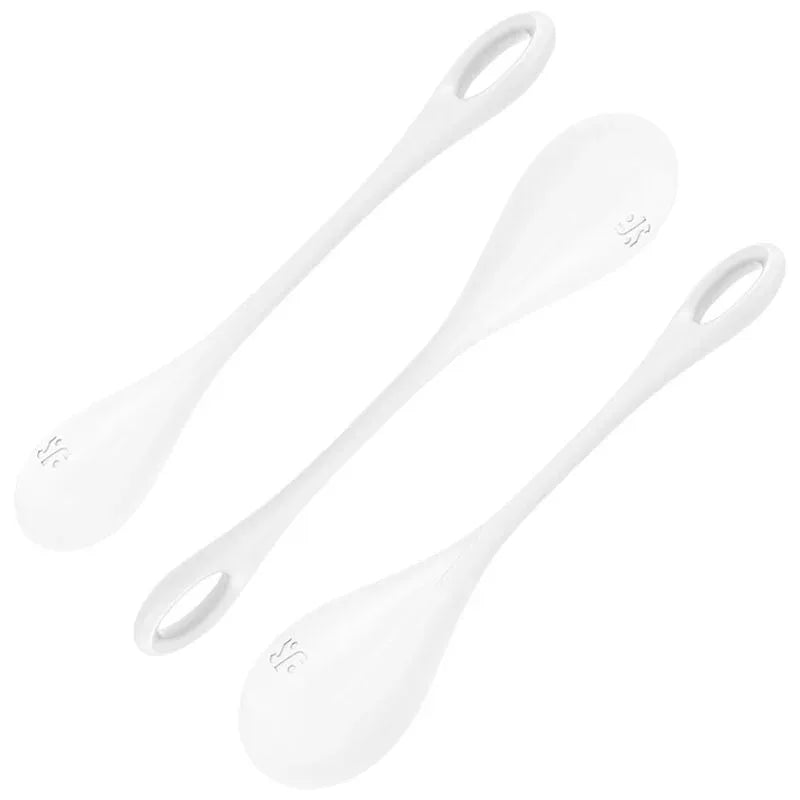 SATISFYER - YONI POWER 1 TRAININGSSET WEISS - Vanelion Paradise