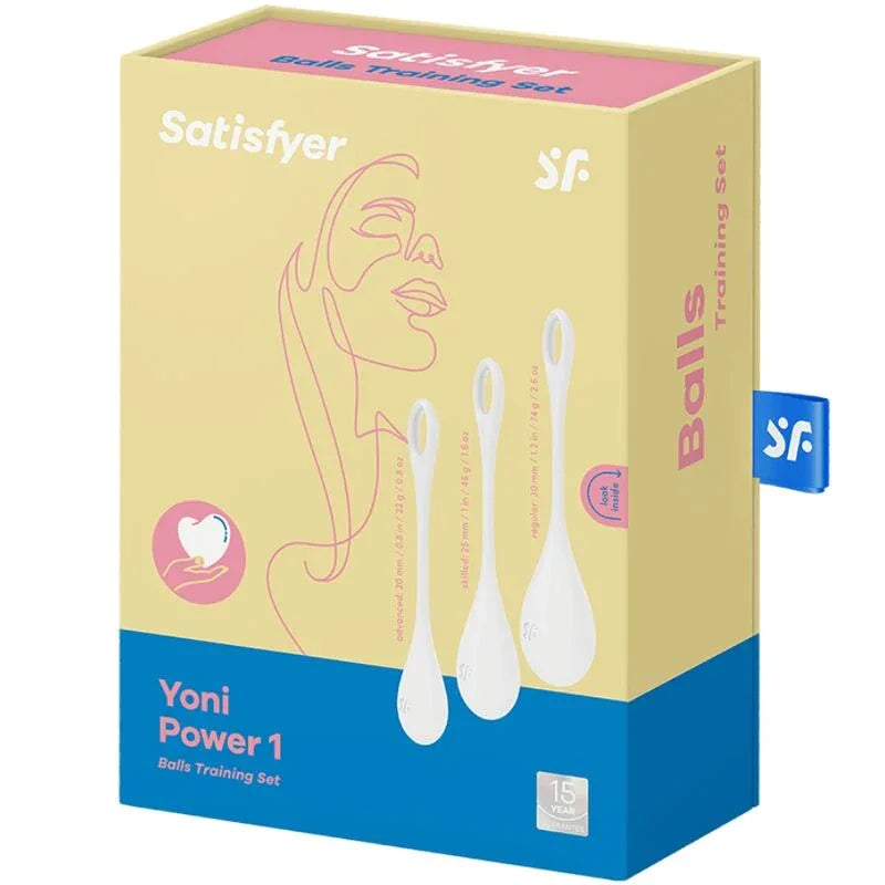 SATISFYER - YONI POWER 1 TRAININGSSET WEISS - Vanelion Paradise