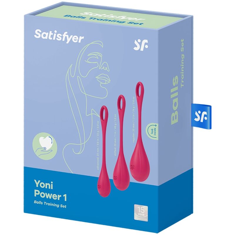 SATISFYER - YONI POWER 1 TRAININGSSET ROT