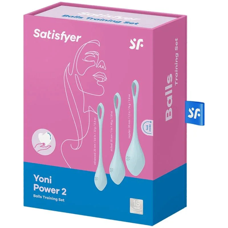 SATISFYER - YONI POWER 2 TRAININGSSET BLAU - Vanelion Paradise