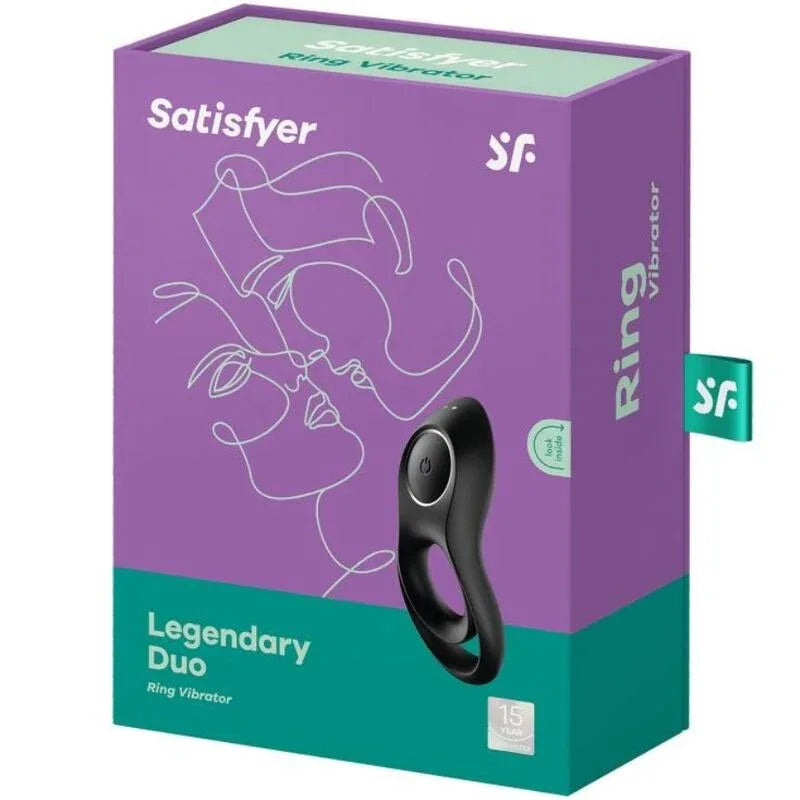 SATISFYER - LEGENDRER DUORING VIBRATOR SCHWARZ - Vanelion Paradise