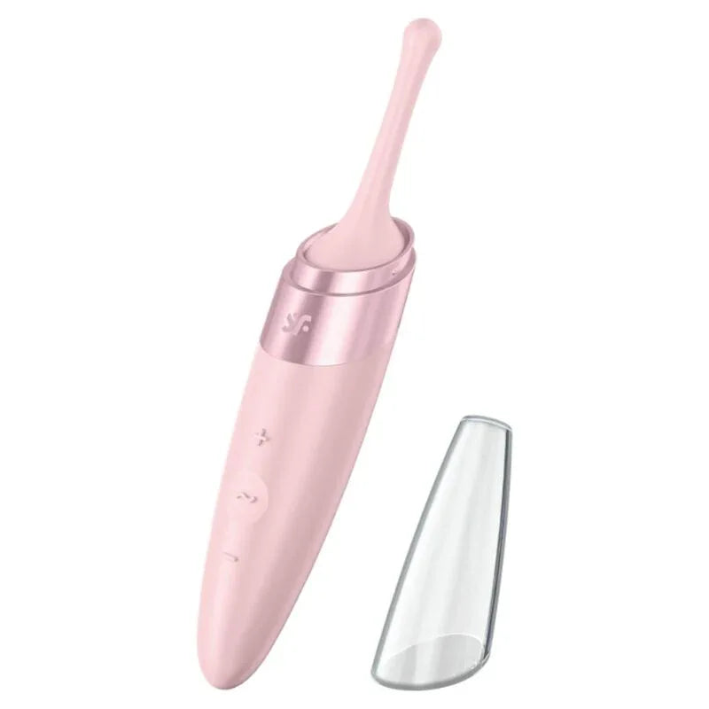 SATISFYER - TWIRLING DELIGHT CLIT TIP VIBRATOR ROSA - Vanelion Paradise