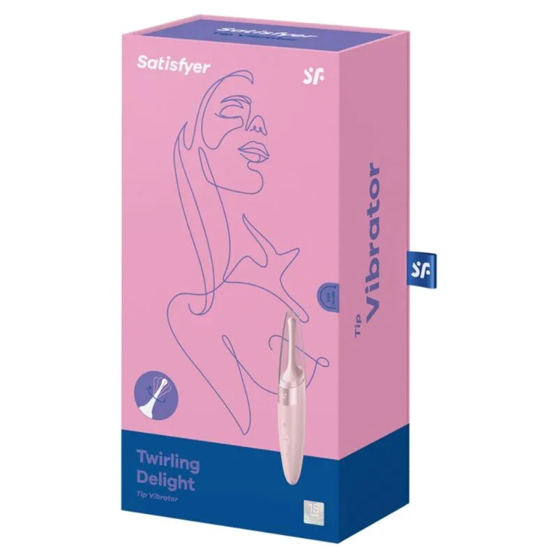 SATISFYER - TWIRLING DELIGHT CLIT TIP VIBRATOR ROSA - Vanelion Paradise