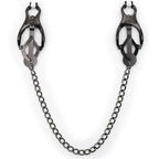 Japanische Nippelklemmen mit schwarzer Kette – nickelfrei | OHMAMA - Vanelion Paradise