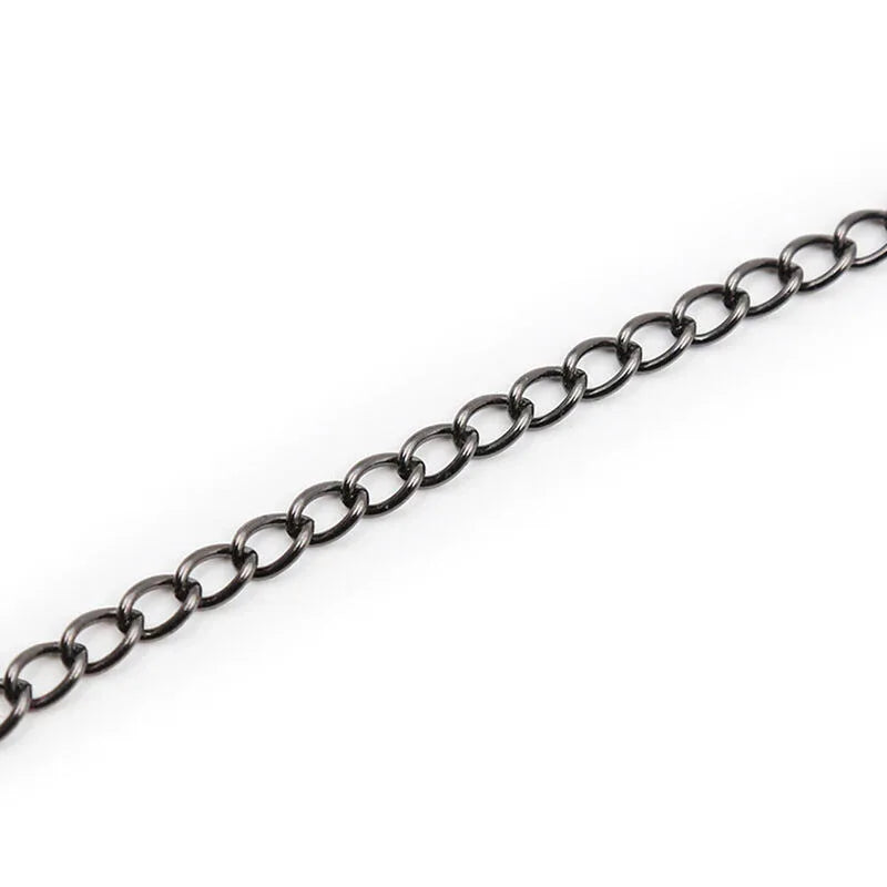Japanische Nippelklemmen mit schwarzer Kette – nickelfrei | OHMAMA - Vanelion Paradise