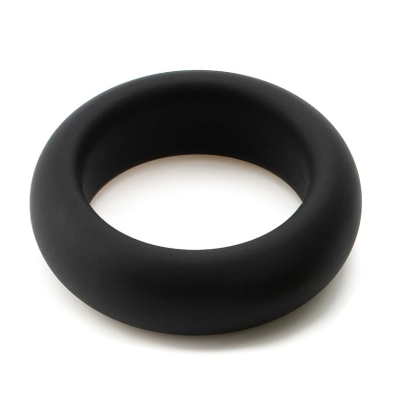 JE JOUE - MAXIMALER STRETCH-COCKRING AUS SILIKON - SCHWARZ