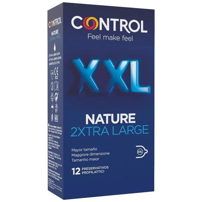 CONTROL - NATURE 2XTRA LARGE XXL KONDOME - 12 EINHEITEN - Vanelion Paradise