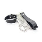 OHMAMA FETISH - PENIS-HALSKETTE UND LEDERARMBAND MIT METALLKETTE - Vanelion Paradise