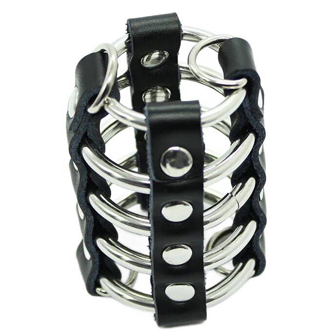 OHMAMA FETISH - PENISKFIG MIT METALLRINGEN UND LEDERRIEMEN - Vanelion Paradise