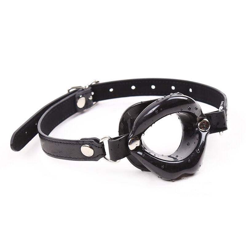 OHMAMA FETISH - SCHWARZER LIPPENGAG MIT RIEMEN - Vanelion Paradise