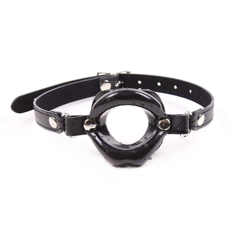 OHMAMA FETISH - SCHWARZER LIPPENGAG MIT RIEMEN - Vanelion Paradise